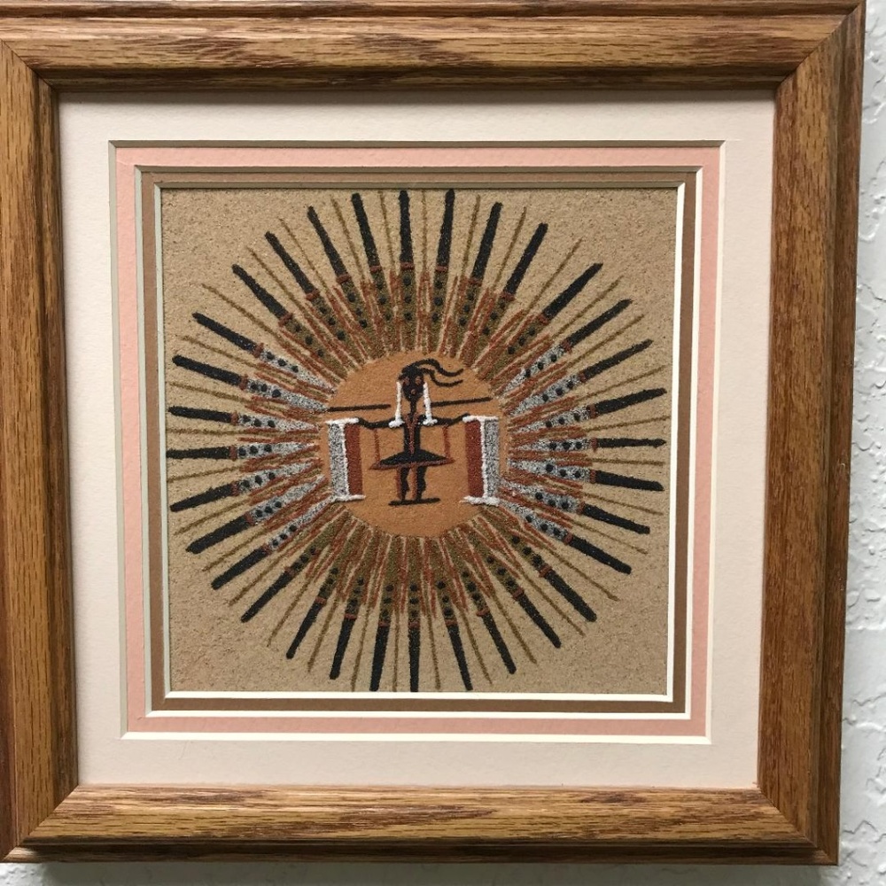 Authentic Navajo sandpainting
